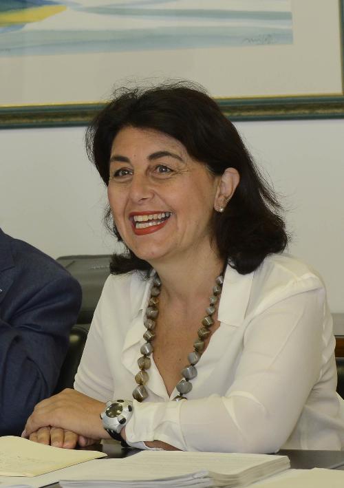 Mariagrazia Santoro, assessore regionale alle Infrastrutture e Territorio durante la riunione della Giunta del Friuli Venezia  Giulia – Udine 22/08/2016